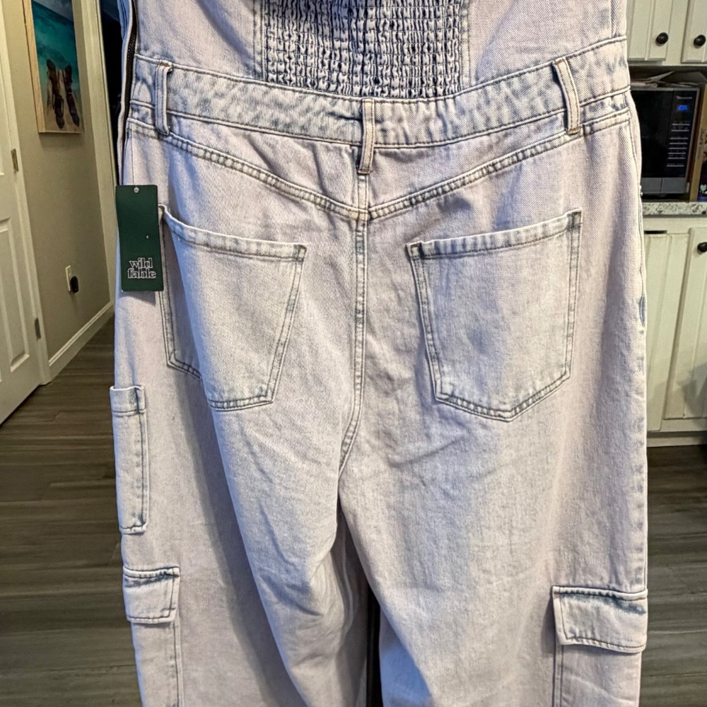 Strapless Denim Jumpsuit - NWT - Picture 2 of 4